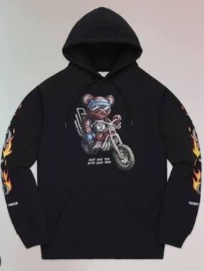 Teddy Fresh "Tea With Your Mom" Biker Hoodie (2021)